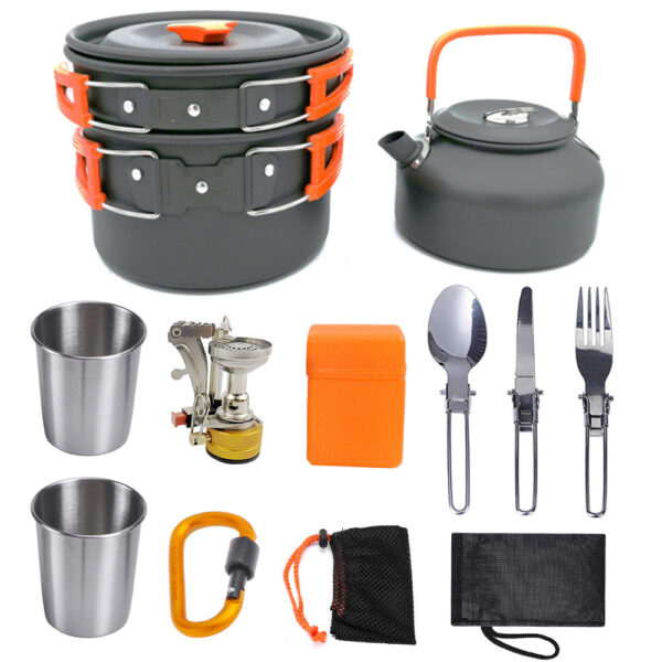 Portable camping stove and accessories