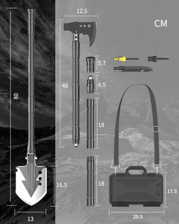 Outdoor Camping Equipment Multi-function Shovel - Image 2