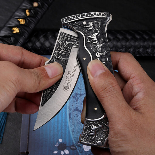 Folding Knife Outdoor Knife Wilderness Survival Pocket Knife - Image 3