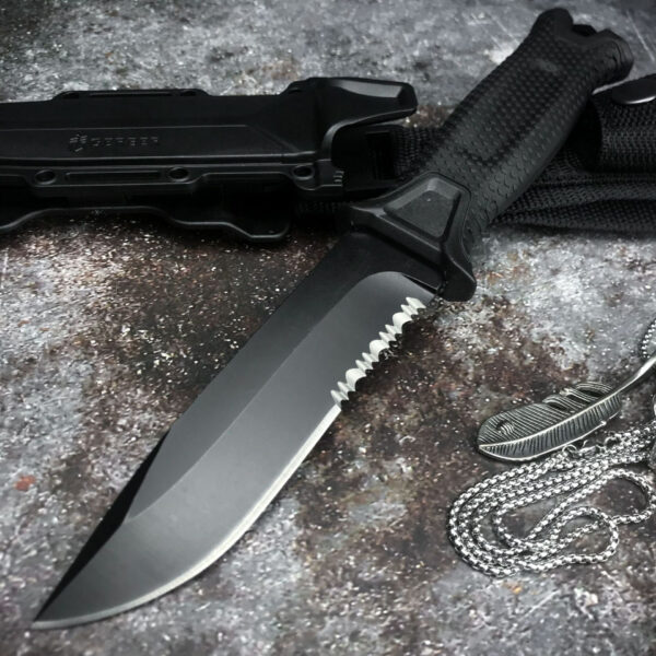 Outdoor Survival Multi-functional Knife Outdoor Tactical Straight Knife - Image 3